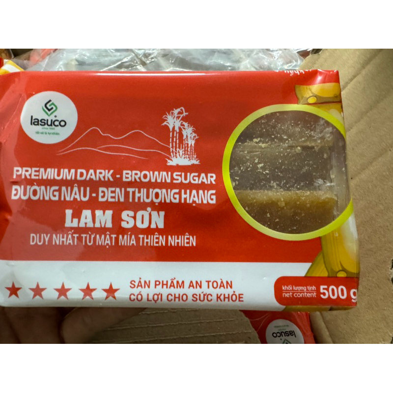 (500gr) Đường thanh mật mía Lam Sơn đóng túi -500gr đường thanh