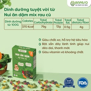 Nui Ăn Dặm Rau Củ Anpaso 150g cho bé