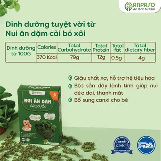 Nui Ăn Dặm Rau Củ Anpaso 150g cho bé