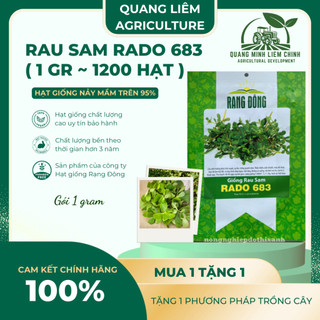 Hạt giống Rau Sam Rado 683 (1gram~1200 hạt) nảy mầm tốt, trồng quanh năm, sinh trưởng khỏe