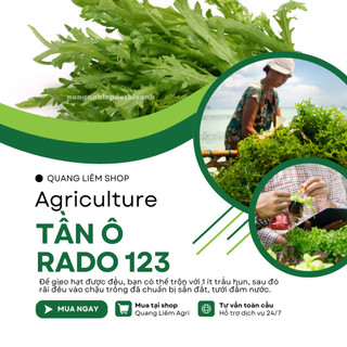 Hạt giống Tần Ô Rado 123 (20gram~3500 hạt) - Rau Cúc Tẻ nảy mầm tốt, ít sâu bệnh, trồng quanh năm