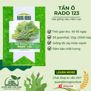 Hạt giống Tần Ô Rado 123 (20gram~3500 hạt) - Rau Cúc Tẻ nảy mầm tốt, ít sâu bệnh, trồng quanh năm