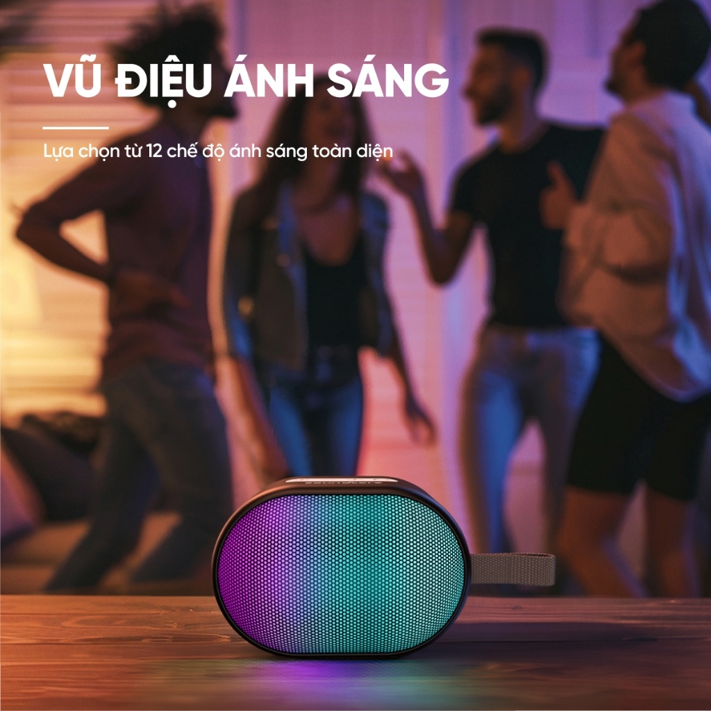 Loa bluetooth di động Soundcore Pyro Mini | Pin 10 giờ | 12 hiệu ứng ...