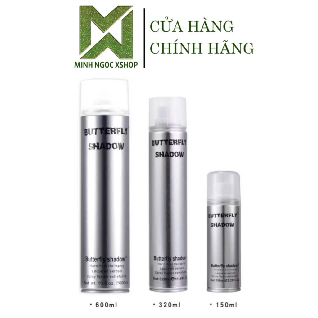 Ảnh Gôm bạc xịt tóc giữ nếp tạo kiểu nam nữ Butterfly Shadow - Vitalycil 150ML - 320ML - 600ML 2