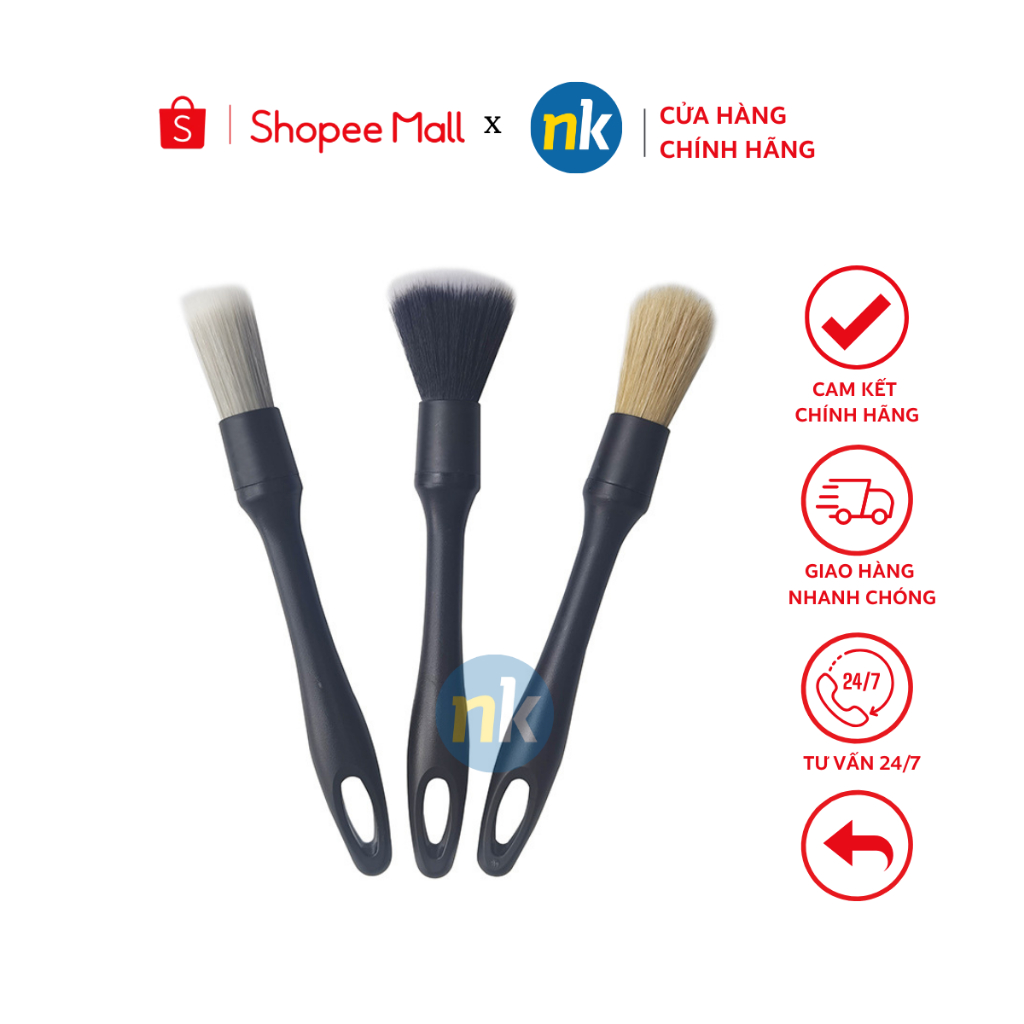 Combo Cọ rửa xe cao cấp, Cọ Vệ Sinh Xe, Cọ Microfiber, Cọ Sợi Cước, Cọ ...
