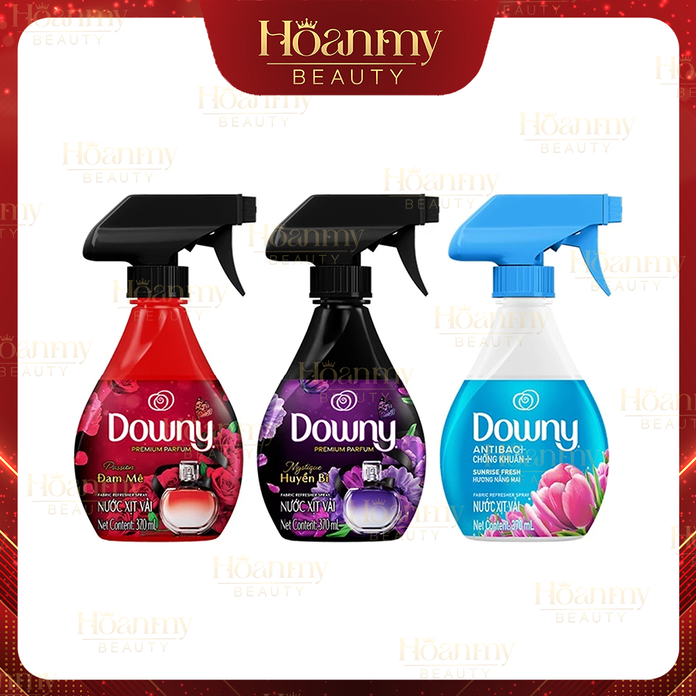 Xịt Vải DOWNY Khử Mùi Và Chống Khuẩn 99.9% Hương Nắng Mai/ Huyền Bí/ Đam Mê Chai 370ml