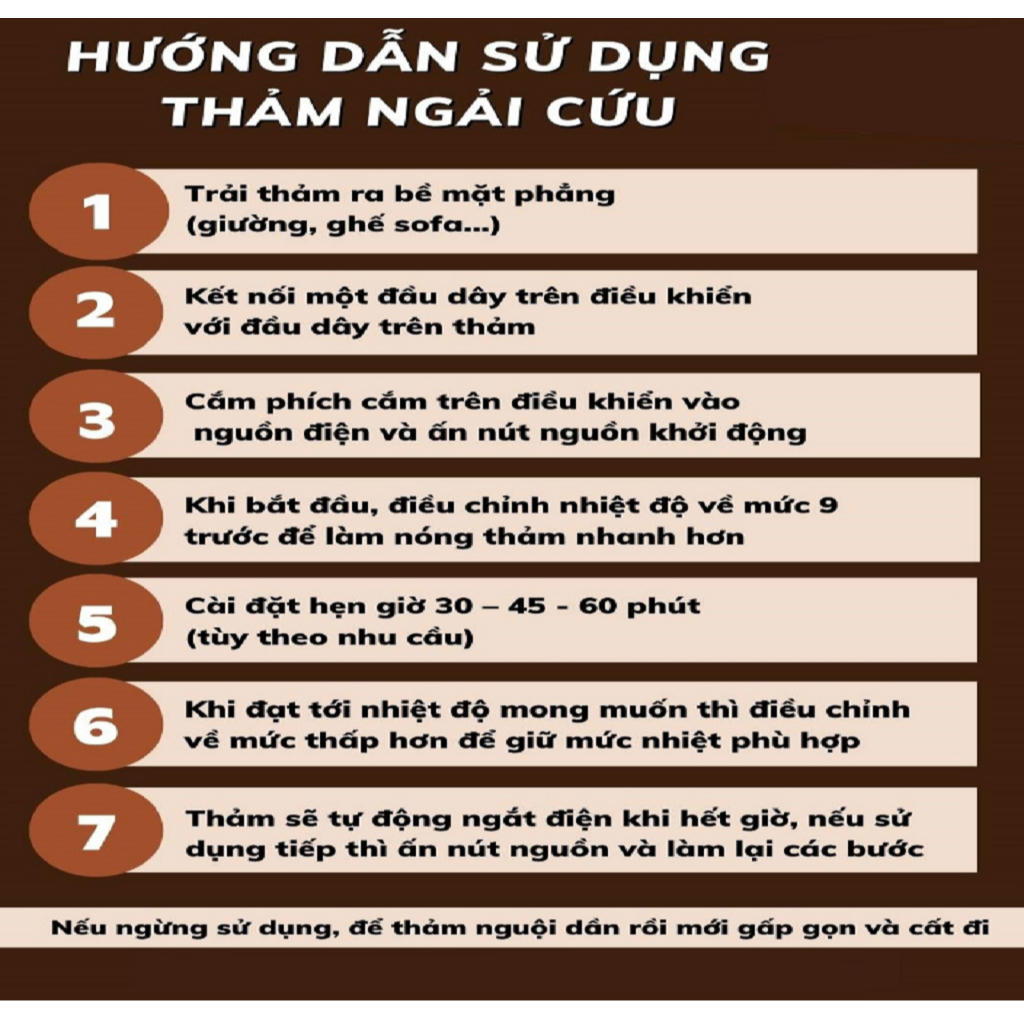 [CÓ SIZE 80cm] Thảm ngải cứu điện 3 lớp QA HAPPYLIFE giúp giảm đau nhức cơ thể, ngủ ngon sâu giấc, hỗ trợ trị liệu