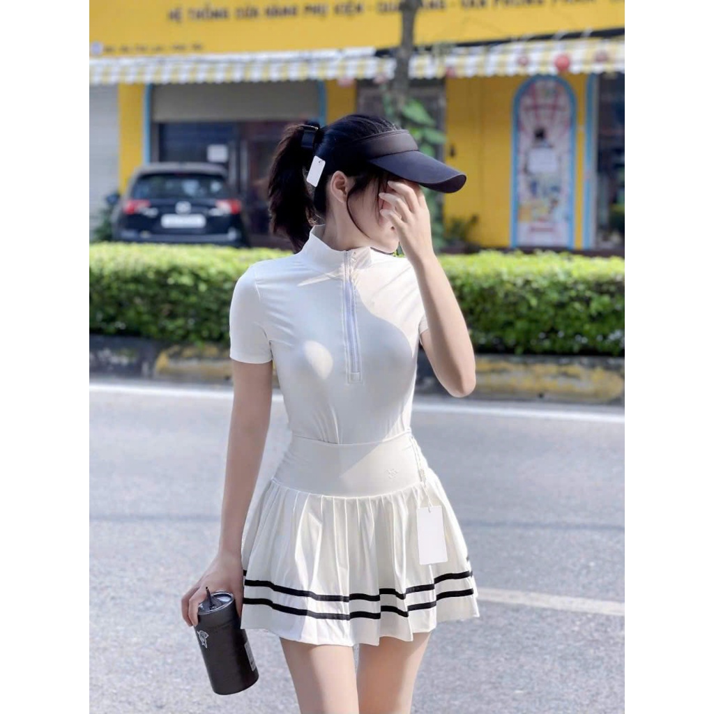 Bộ thể thao ữ, Bộ váy Áo chơi Pickleball, Golf, Tennis, cầu lông ... Hàng QC cao cấp