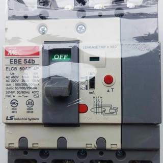 Aptomat chống giật 40A - 100A 4p 380v.chỉnh dòng rò 100-500mA -cb chống giật -attomat,cầu dao tự động, chống rò,nhật bãi
