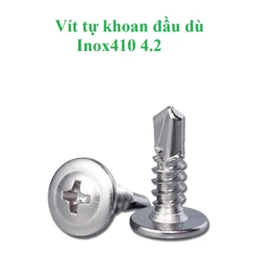 50 cái 4.2 Vít tự khoan đầu dù inox410 4.2