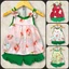 Set đồ 2 dây cho bé gái từ 7 - 13kg, vải đũi may 2 lớp êm, mềm, phối nơ rất xinh