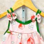 Set đồ 2 dây cho bé gái từ 7 - 13kg, vải đũi may 2 lớp êm, mềm, phối nơ rất xinh