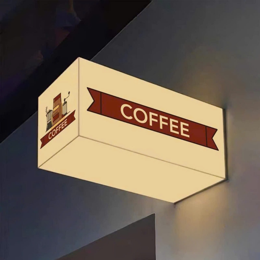 Hộp đèn LED mặt Mica không viền, light box, sáng 5 mặt | Shopee Việt Nam