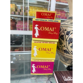 Combo 3 hũ kem Omai mụn thâm mời sẹo, nám tàn nhang đồi mồi, trắng da chống nắng kèm quà tặng