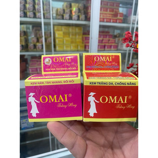 Combo 3 hũ kem Omai mụn thâm mời sẹo, nám tàn nhang đồi mồi, trắng da chống nắng kèm quà tặng