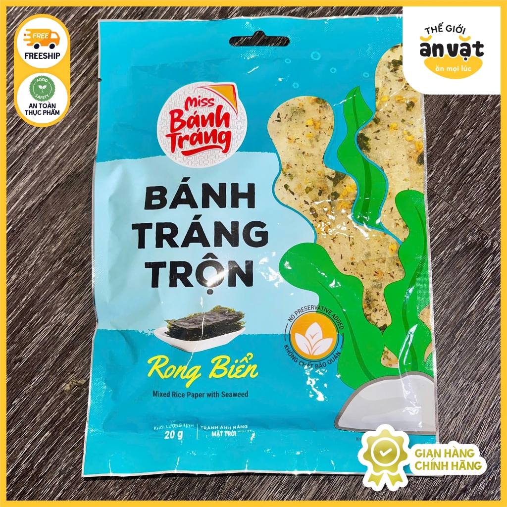 Bánh Tráng Vị Rong Biển Miss Bánh Tráng - Thế Giới Ăn Vặt | Shopee Việt Nam