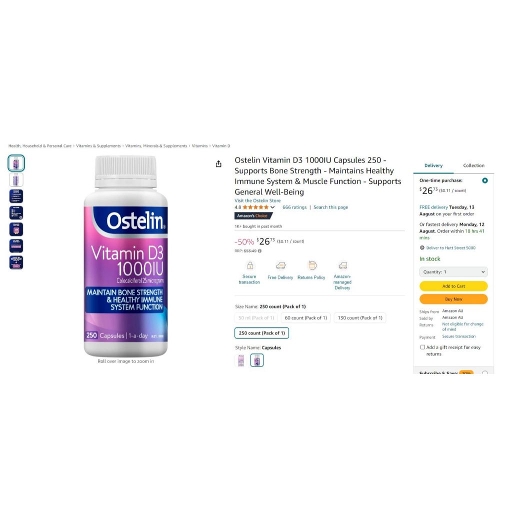 Ostelin vitamin thuần D3 1000IU; vitamin Quốc Dân cho mọi nhà: BÀ BẦU❣NGƯỜI GIÀ❣TRẺ VỊ THÀNH NIÊN | BigBuy360 - bigbuy360.vn
