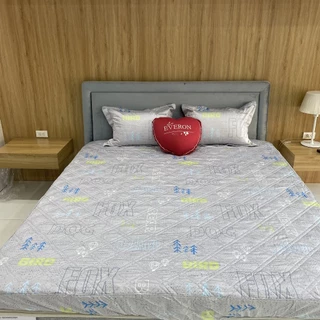 Drap ga chun mỏng hoặc chần Everon chính hãng màu ghi 100% cotton EPC 20051 trẻ em bé trai gái ngộ nghĩnh