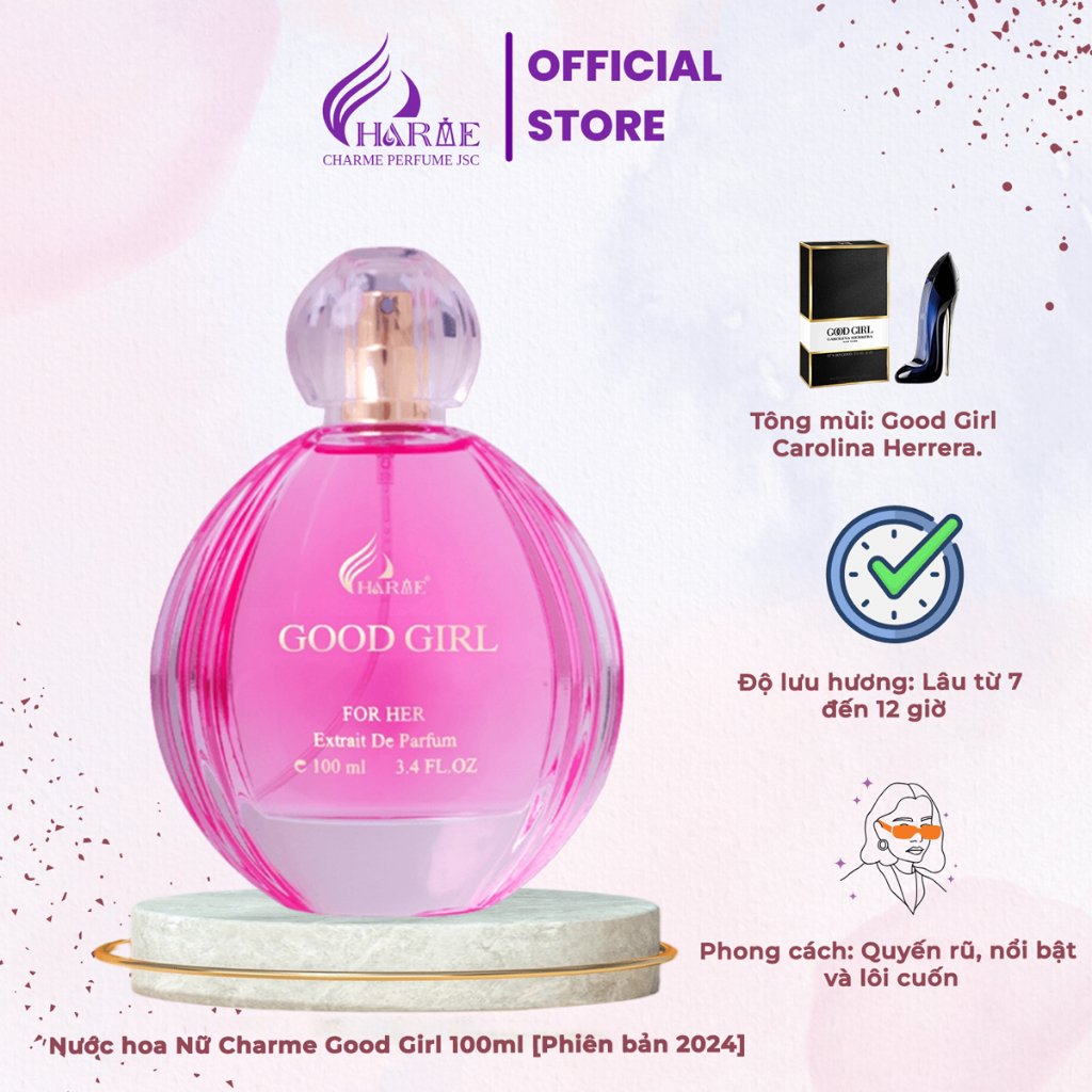 Nước hoa Nữ Charme Good Girl 100ml [Phiên bản 2024] Shopee Việt Nam