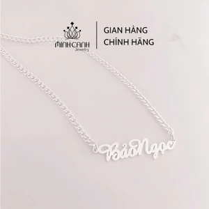 Vòng Cổ Bạc Cho Bé Trai Và Bé Gái Khắc Tên Theo Yêu Cầu - Minh Canh Jewelry