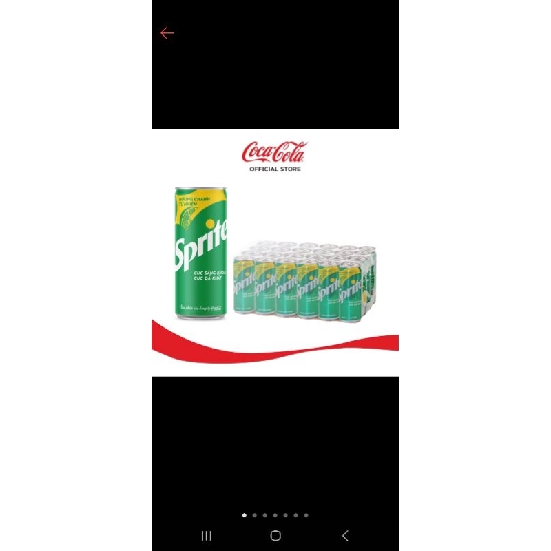 Nước giải khát Coca cola/sprite 320ml thùng 24 lon | Shopee Việt Nam