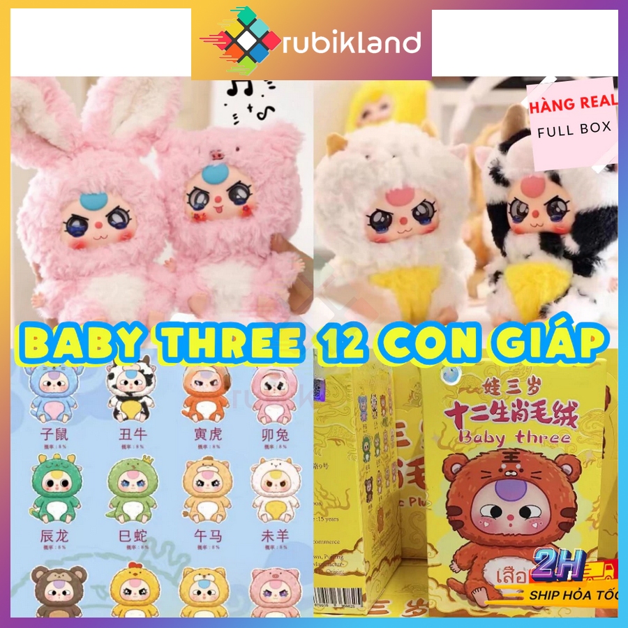 Hộp Túi Mù Baby Three Blind Box 12 Con Giáp Bé 3 Tuổi Zodiac Hidden Box ...