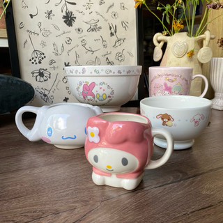 [Gốm Mới Cập Nhật] Ly/Cốc/Tô Gác đũa Gốm Cute My Melody Hiệu Sanrio - Gốm Nhật 2hand