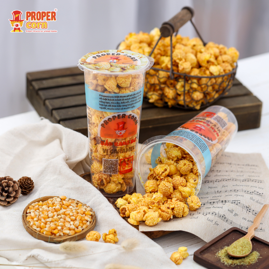 Bắp rang bơ Proper Snack - vị Caramen | Shopee Việt Nam