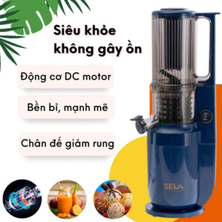 Máy ép chậm SEKA SK535 máy ép chậm trái cây công suất 250W ép kiệt bã ,làm kem,làm sinh tố