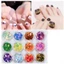 Set 12 hũ đá hạt gạo, mắt ngựa trang trí móng siêu đẹp nhiều màu tiện dụng