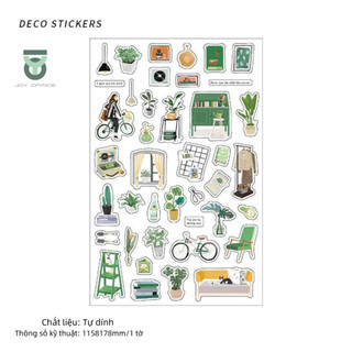Miếng Dán Stickers Trang Trí 5 Mẫu Gần Gũi Dễ Thương _ Joy Office