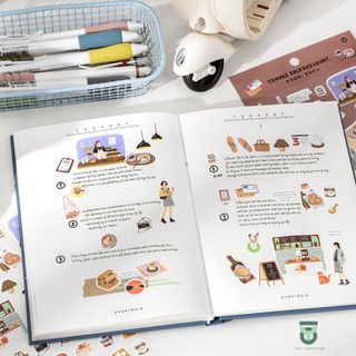 Miếng Dán Stickers Trang Trí 5 Mẫu Gần Gũi Dễ Thương _ Joy Office