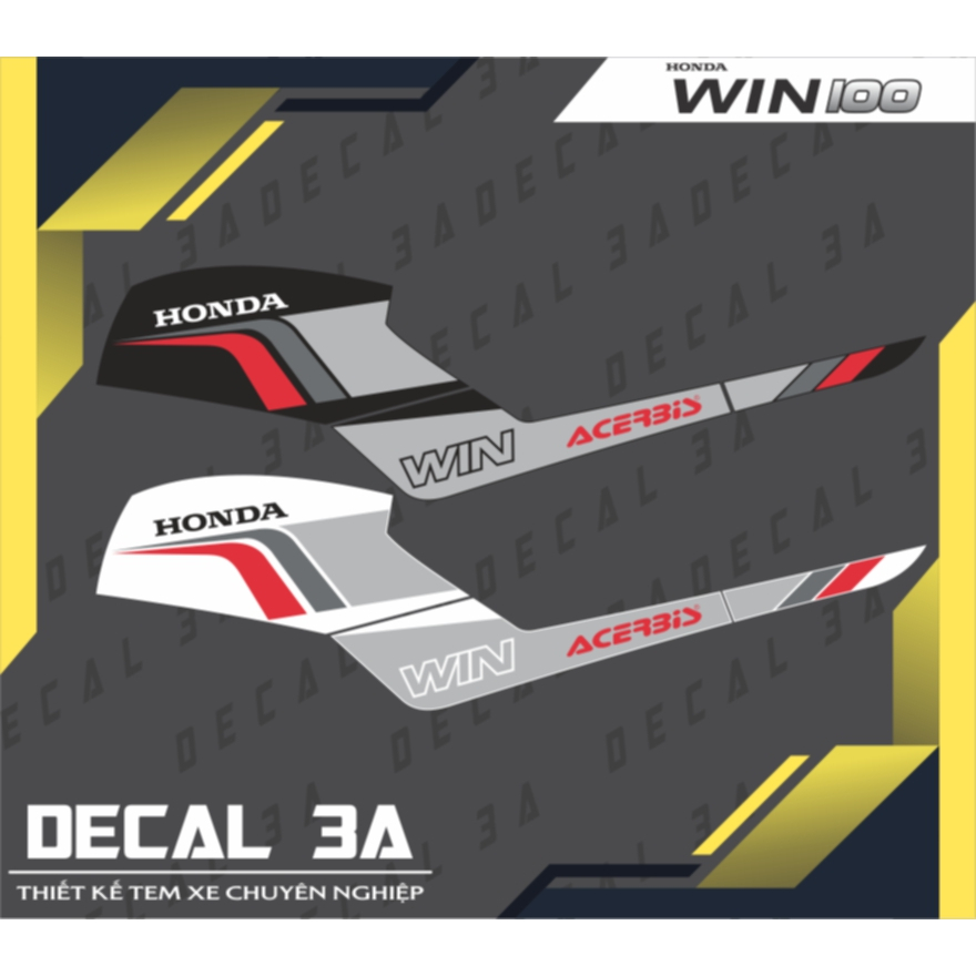 TEM WIN 100 ACERBIS DECAL 3A DESIGN | Shopee Việt Nam