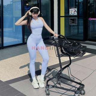 Áo cổ yếm SEY Demi Tank tập thể thao gym, yoga, pilates....chất creora mềm mịn cao cấp"HANDII"