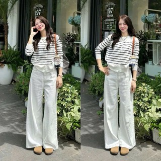 Quần JEAN TRƠN Ống Rộng Ullzang