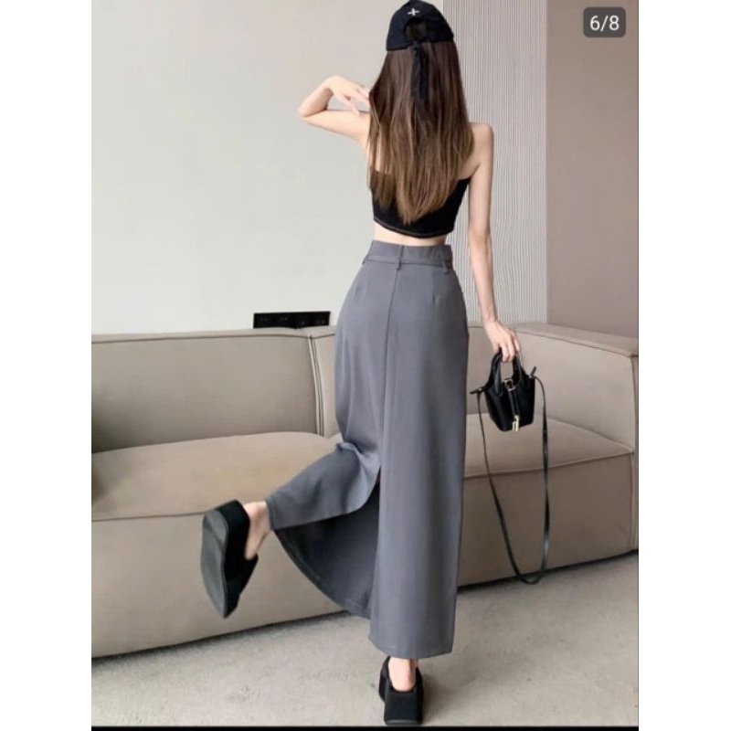 Chân váy A suông dáng dài 80cm chân váy công sở, chân váy dài nữ đẹp sang trảnh