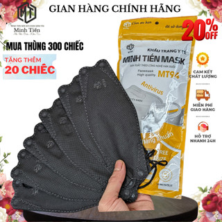( Tặng 20 Cái 5D ) Thùng 300 - 400 Chiếc Khẩu Trang Cao Cấp KF94 MINH TIẾN 4 lớp ngăn bụi mịn ko mùi