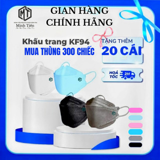 ( Tặng 20 Cái 5D ) Thùng 300 - 400 Chiếc Khẩu Trang Cao Cấp KF94 MINH TIẾN 4 lớp ngăn bụi mịn ko mùi