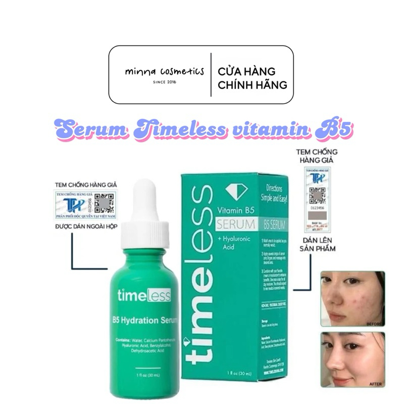 [Timeless] Tinh Chất Phục Hồi Da Timless B5 Hydration Serum | Shopee ...