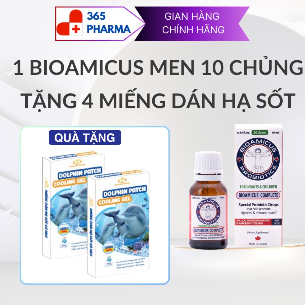 Men vi sinh 10 chủng Men Bioamicus Complete cải thiện rối loạn tiêu hoá ...
