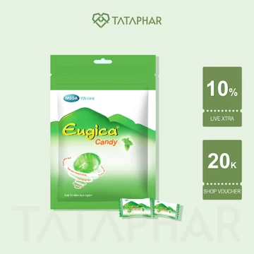 Kẹo ngậm ho thảo dược Eugica candy - Viên ho tinh dầu - Hỗ trợ giảm ho tan đờm giảm đau rát họng