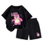 Set Bộ Quần Áo Đáng Yêu Hình Gấu Hồng Lotso Footh, Vải Cotton Mềm Mịn Co Giãn Dành Cho Bé (M 18)