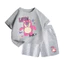 Set Bộ Quần Áo Đáng Yêu Hình Gấu Hồng Lotso Footh, Vải Cotton Mềm Mịn Co Giãn Dành Cho Bé (M 18)