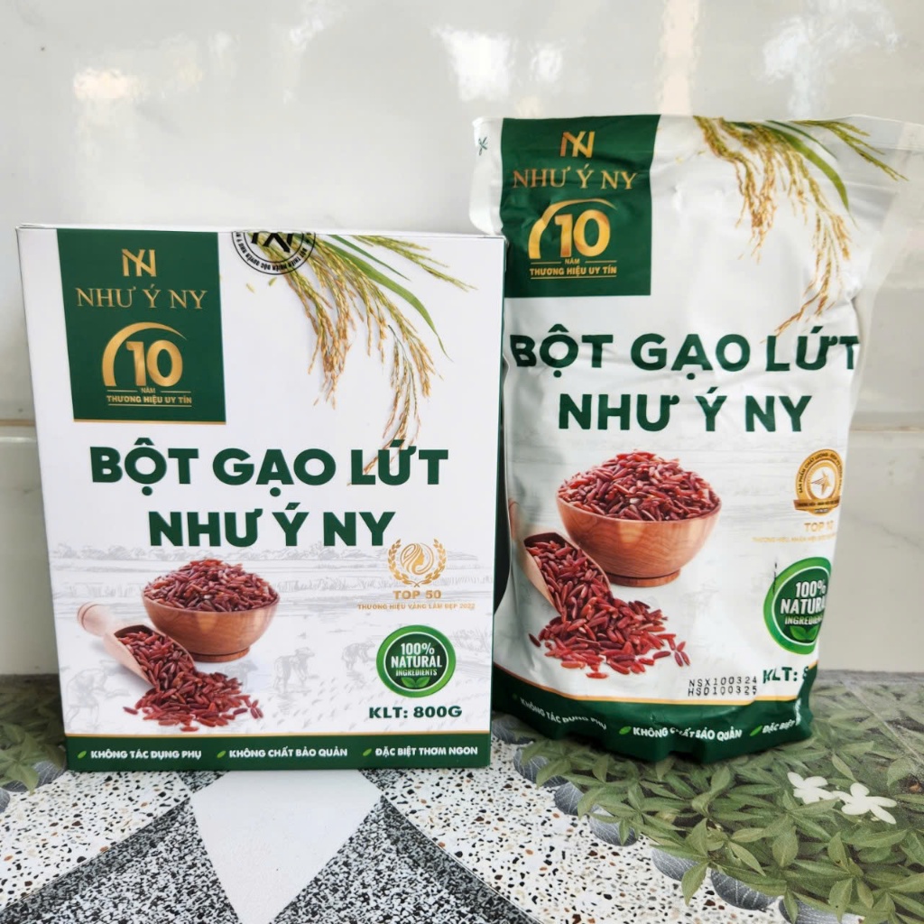 BỘT GẠO LỨT NHƯ Ý NY - 1 HỘP - MỖI HỘP GỒM 1 TÚI BỘT 800GR