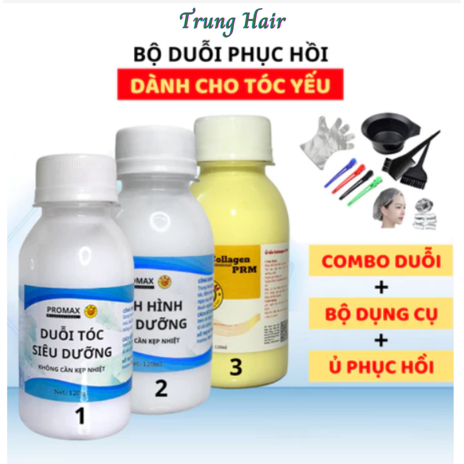 Thuốc duỗi tóc tại nhà không cần kẹp nhiệt, thuốc ép tóc tại nhà đơn giản, hiệu quả | Trunghair