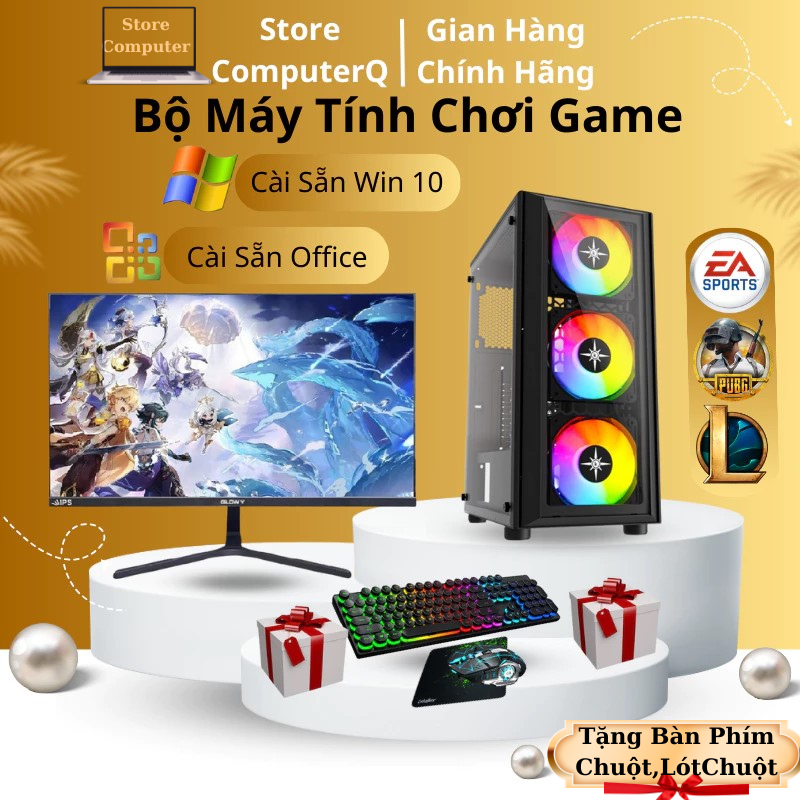 Bộ PC Case Chơi Game LOL Fifa GT5 Valorant Với Card rời 1050ti (Chip i5 ...