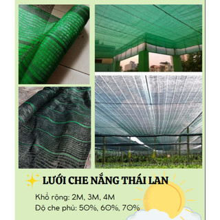 10M 15M 20M - Lưới che nắng Thái Lan [Khổ 2M 3M 4M] - Độ che phủ 50 60 70%