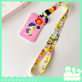 Bao Đựng Thẻ Nhân Viên Nhựa ABS Kèm Dây Đeo Thẻ 45cm Họa Tiết Vịt Duck Ngộ Nghĩnh Dễ Thương - Thẻ ID, Thẻ Sinh Viên