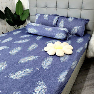 📛MUA GIÁ SỈ📛 Bộ Ga Gối Thun Hàn Quốc 5D Nằm Thoáng Mát, Không Nhăn Xù, Bộ Ga Gối Bền Đẹp_Chăn Ga Sỉ