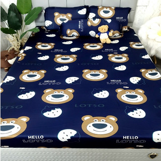 📛MUA GIÁ SỈ📛 Bộ Ga Gối Thun Hàn Quốc 5D Nằm Thoáng Mát, Không Nhăn Xù, Bộ Ga Gối Bền Đẹp_Chăn Ga Sỉ
